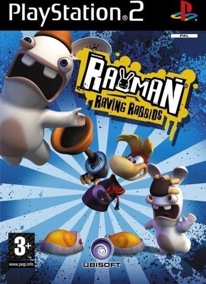 Rayman: Raving Rabbids - Black Lable Playstation 2 spil - Direkte Fra ...