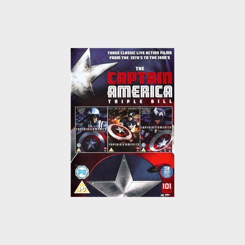 Captain America Triple Bill - DVD, 1900