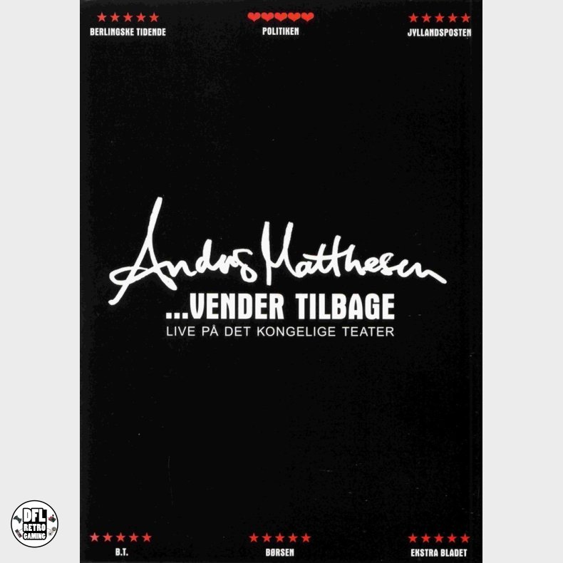 Anders Matthesen: Vender tilbage - Live P Det Kongelige Teater