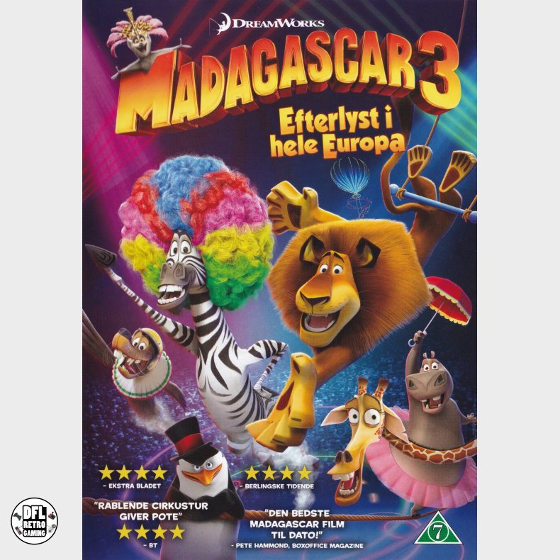 Madagascar 3: Efterlyst i hele Europa