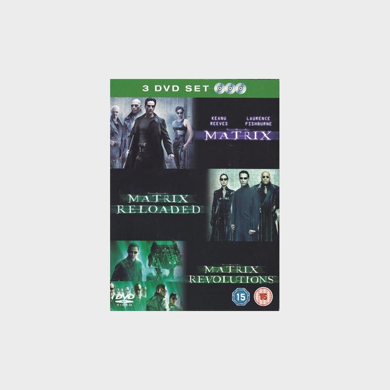 Matrix Trilogy: Matrix / Matrix Reloaded / Matrix Revolutions - DVD, 1900