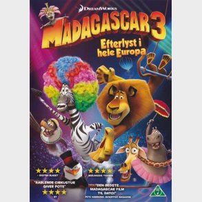 Madagascar 3: Efterlyst i hele Europa - DVD, 2012
